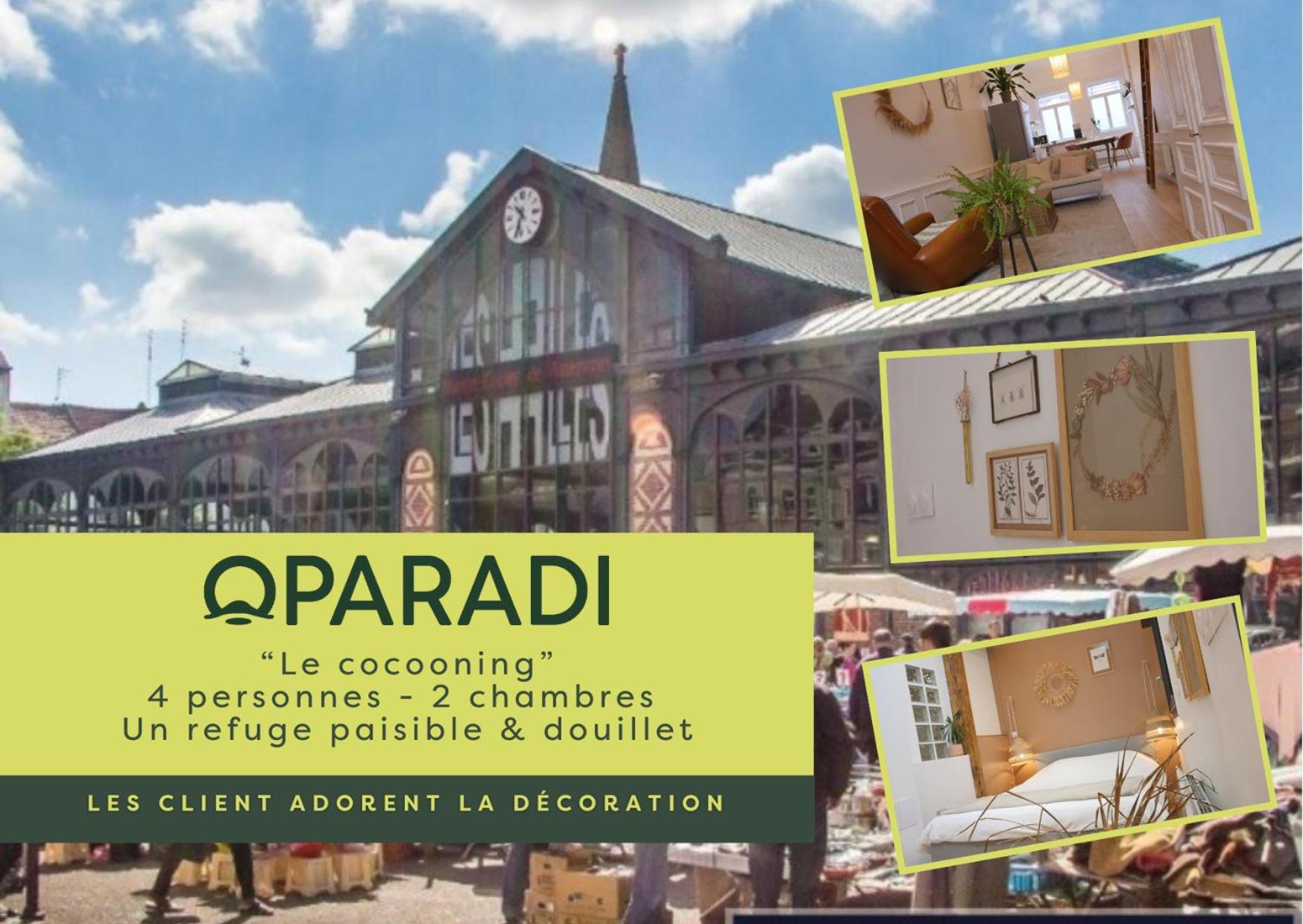 Oparadi "Le Coconing" En Plein Coeur Du Marche De Wazemmes Lille Eksteriør billede